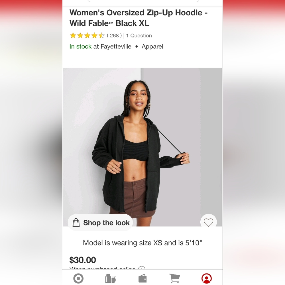 Target Zip-up Hoodie